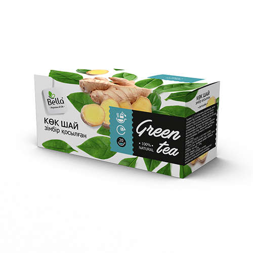 Зелёный чай с имбирем